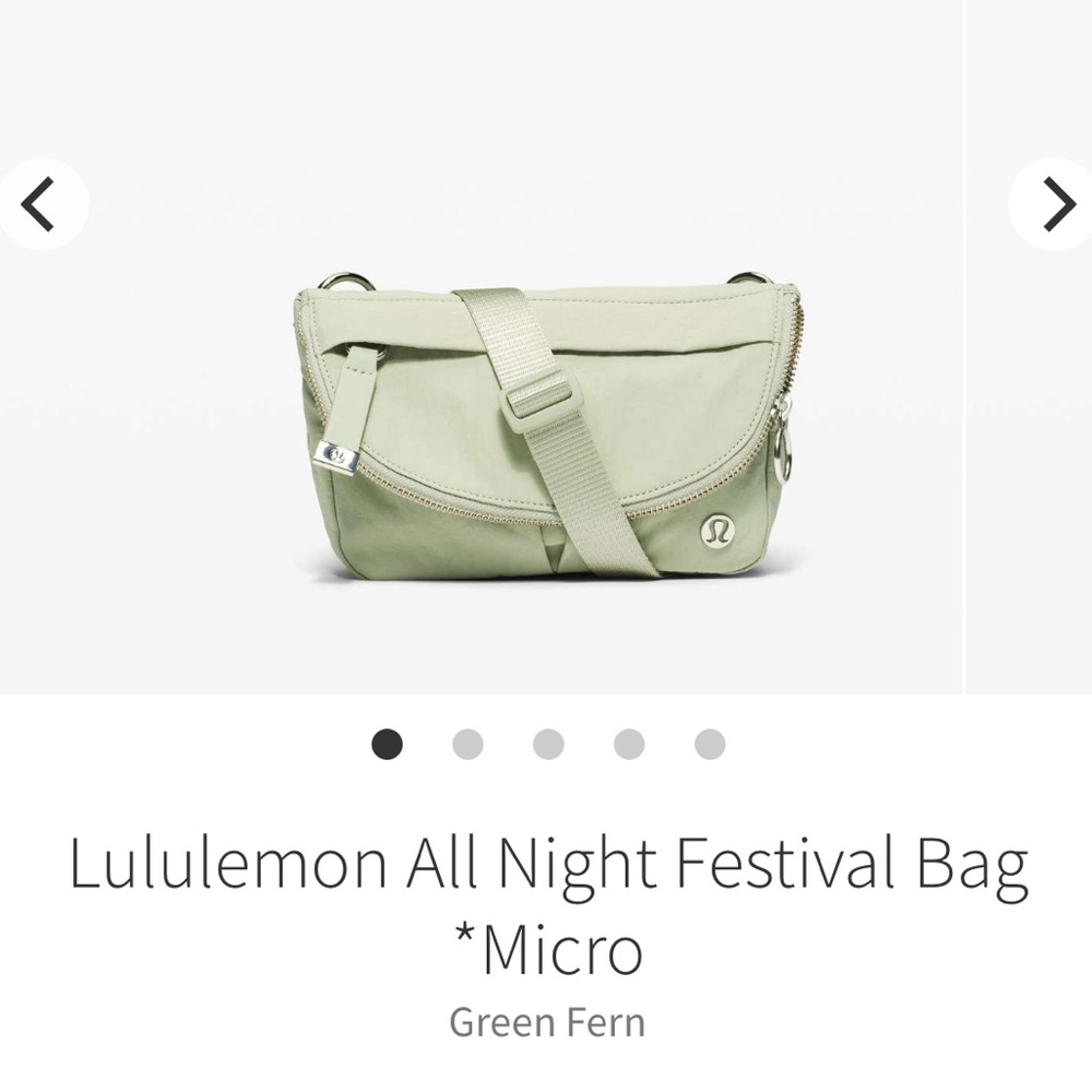 Like New Lululemon All Night Festival Bag Micro